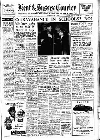 cover page of Kent & Sussex Courier published on July 6, 1956
