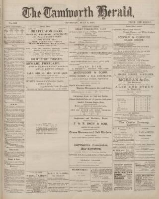 cover page of Tamworth Herald published on July 6, 1901