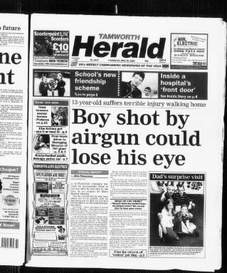 cover page of Tamworth Herald published on May 29, 2003