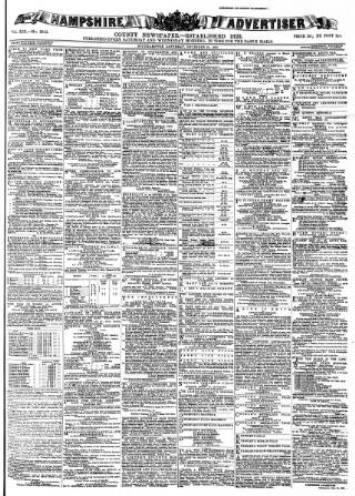 cover page of Hampshire Advertiser published on December 30, 1882
