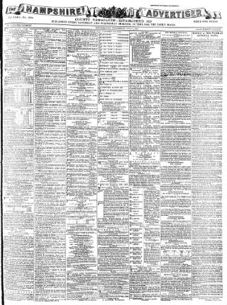 cover page of Hampshire Advertiser published on July 6, 1887
