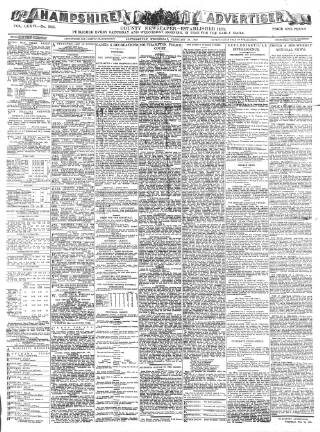 cover page of Hampshire Advertiser published on February 28, 1900