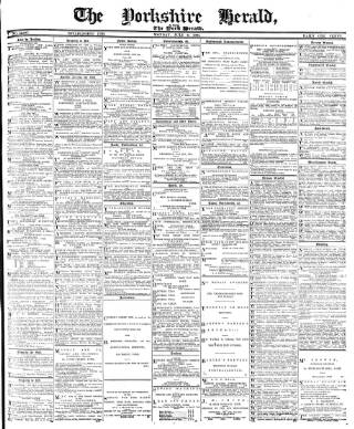 cover page of York Herald published on July 6, 1891