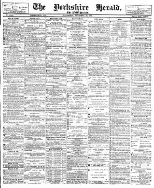cover page of York Herald published on November 30, 1892