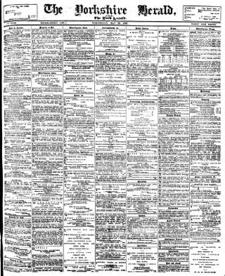 cover page of York Herald published on May 29, 1895
