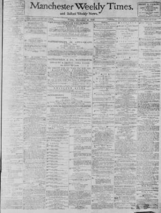 cover page of Manchester Times published on December 30, 1898