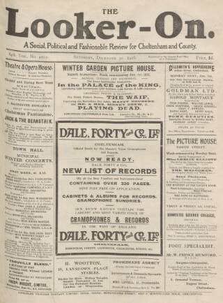 cover page of Cheltenham Looker-On published on December 30, 1916