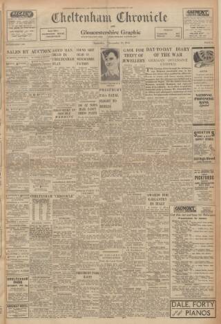 cover page of Cheltenham Chronicle published on December 30, 1944