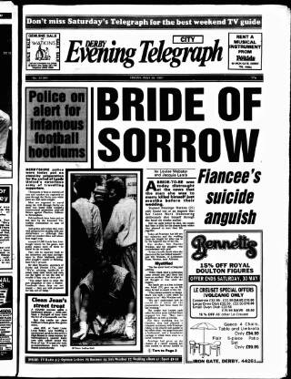 cover page of Derby Daily Telegraph published on May 29, 1987