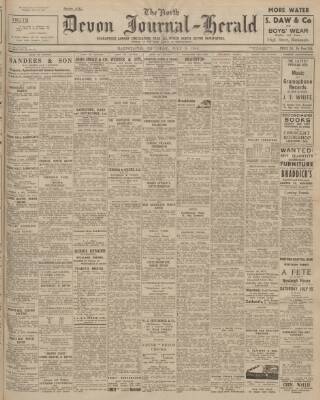 cover page of North Devon Journal published on July 6, 1944