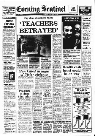 cover page of Staffordshire Sentinel published on November 15, 1986