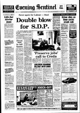 cover page of Staffordshire Sentinel published on February 28, 1987