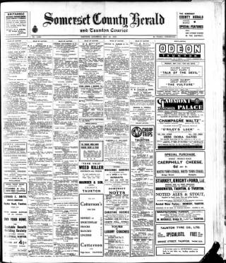 cover page of Taunton Courier and Western Advertiser published on May 29, 1937