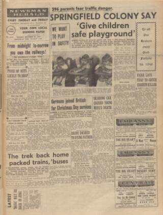 cover page of Essex Newsman published on December 30, 1947