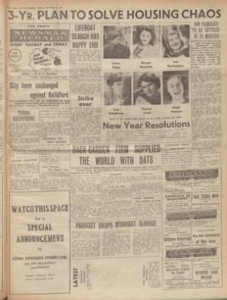 cover page of Essex Newsman published on December 30, 1949