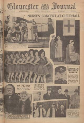 cover page of Gloucester Journal published on February 28, 1942