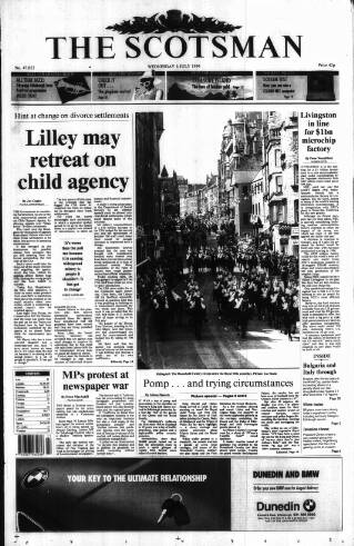cover page of The Scotsman published on July 6, 1994