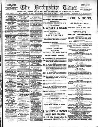 cover page of Derbyshire Times published on November 30, 1904