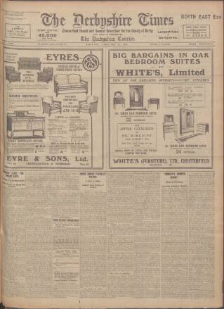 cover page of Derbyshire Times published on February 28, 1925