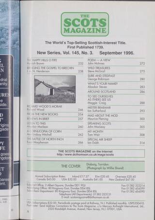 cover page of The Scots Magazine published on September 1, 1996
