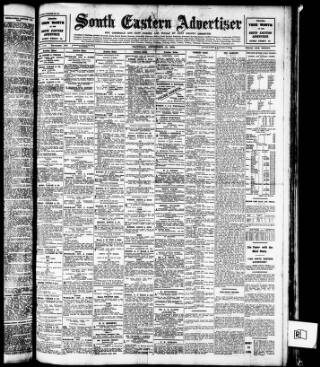 cover page of South Eastern Advertiser published on September 18, 1909