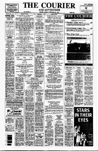 cover page of Dundee Courier published on December 30, 1991