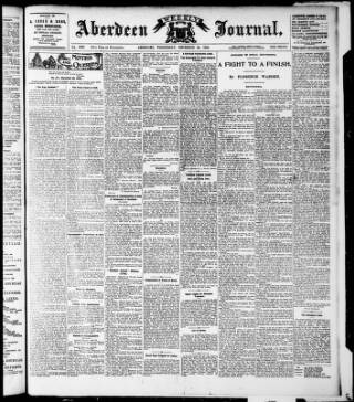 cover page of Aberdeen Weekly Journal published on December 30, 1908