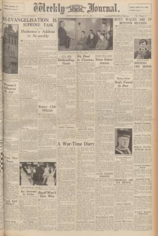 cover page of Aberdeen Weekly Journal published on May 29, 1941