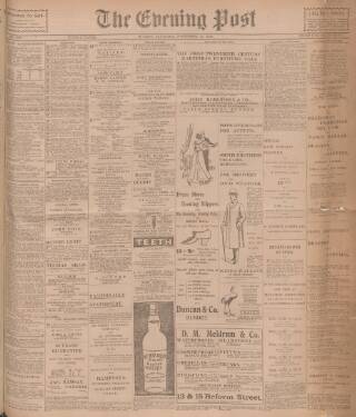 cover page of Dundee Evening Post published on November 15, 1902