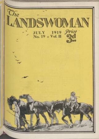 cover page of Landswoman published on July 1, 1919
