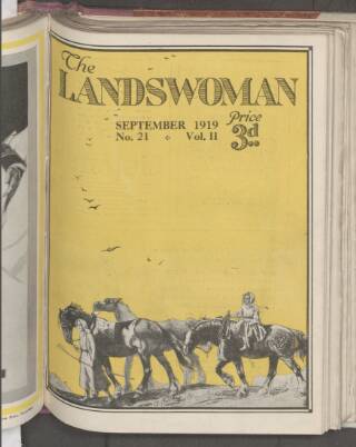 cover page of Landswoman published on September 1, 1919