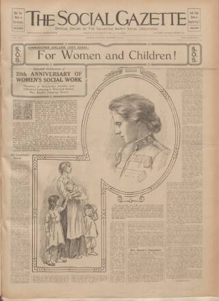 cover page of Social Gazette published on November 15, 1913