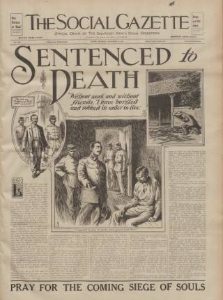 cover page of Social Gazette published on September 18, 1915