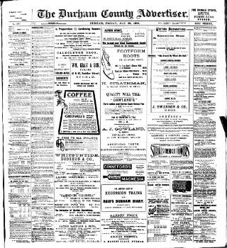 cover page of Durham County Advertiser published on May 29, 1908