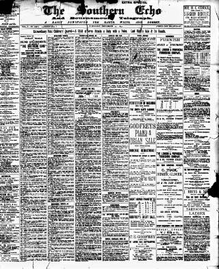 cover page of Southern Echo published on December 30, 1897
