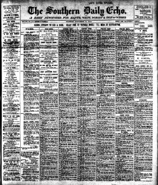 cover page of Southern Echo published on September 18, 1902