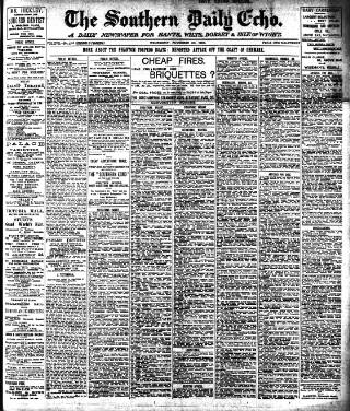 cover page of Southern Echo published on November 30, 1904