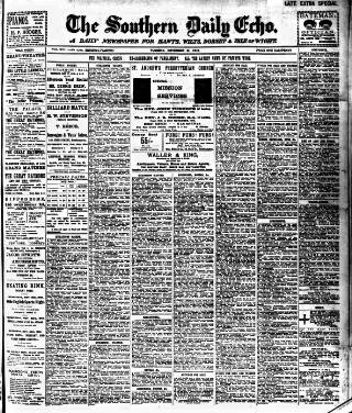 cover page of Southern Echo published on November 15, 1910