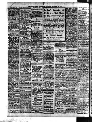 cover page of Bradford Daily Telegraph published on November 30, 1911