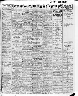 cover page of Bradford Daily Telegraph published on May 29, 1914