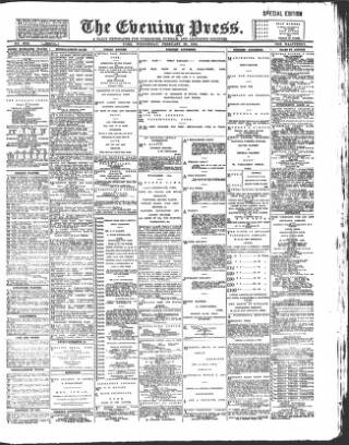 cover page of Yorkshire Evening Press published on February 28, 1894