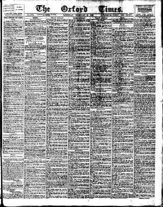cover page of Oxford Times published on February 28, 1903