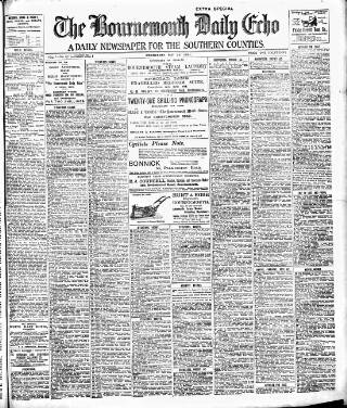 cover page of Bournemouth Daily Echo published on May 29, 1901