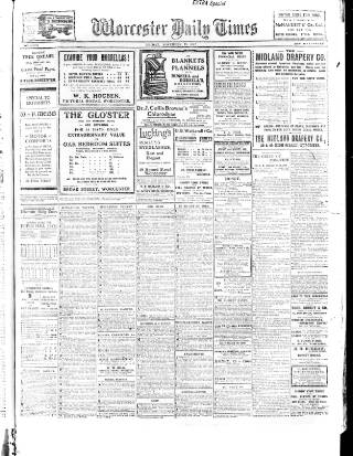 cover page of Worcester Daily Times and Journal published on November 15, 1912