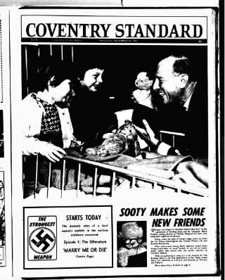 cover page of Coventry Standard published on November 30, 1967
