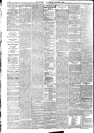 cover page of Glasgow Evening Times published on November 15, 1879