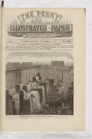 cover page of Penny Illustrated Paper published on November 30, 1872