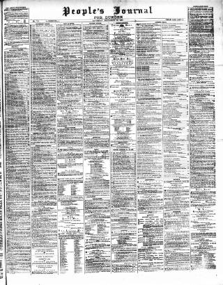 cover page of Dundee People's Journal published on December 30, 1871