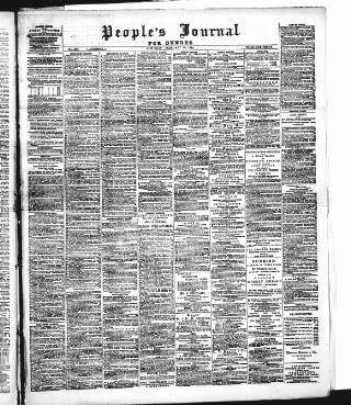 cover page of Dundee People's Journal published on February 28, 1880