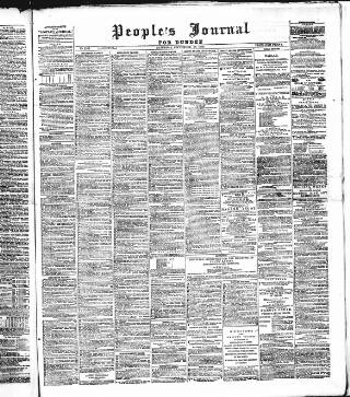 cover page of Dundee People's Journal published on September 18, 1880